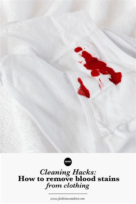 remove fake blood stains from clothes